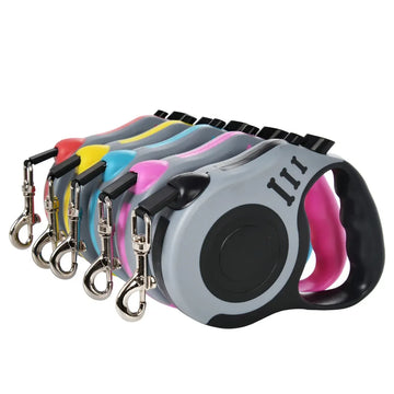Retractable Nylon Pet Leash – 3m/5m Durable & Portable