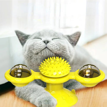 Windmill Interactive Cat Toy with Turntable