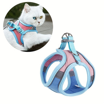 Escape-Proof Adjustable Cat Harness & Leash
