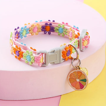 Lace Adjustable Pet Collar with Pendant